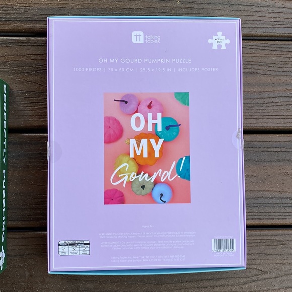 Set of 2 “Perfectly Puzzling” Fall Themed 1000 piece Puzzles - Picture 4 of 5